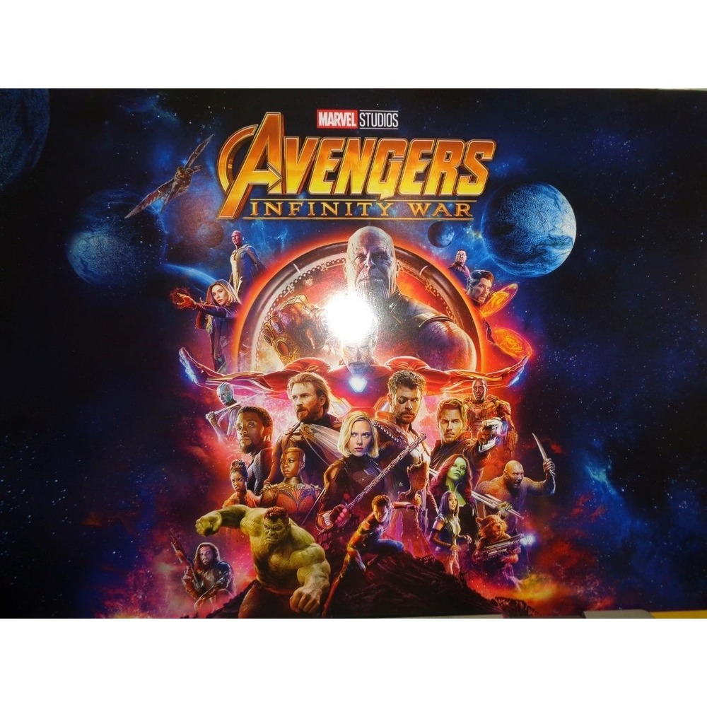 Disney Marvel Avengers Infinity War Set of 4 Lithographs in Folder